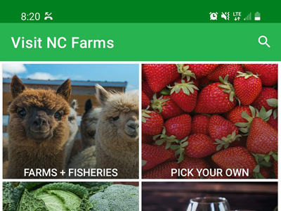 The “Visit NC Farms” App